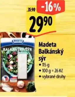 Albert Madeta Balkánský sýr nabídka