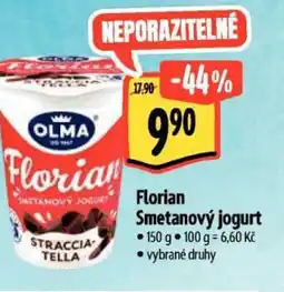 Albert Olma Florian Smetanový jogurt nabídka