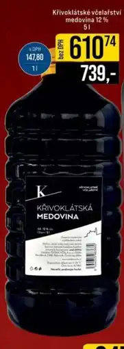 Jip Křivoklátské včelařství medovina 12% nabídka