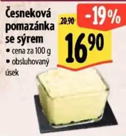 Albert Česneková pomazánka se sýrem nabídka