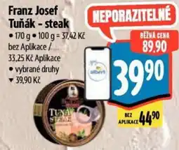 Albert Franz Josef Tuňák - steak nabídka