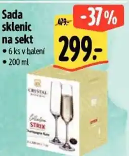 Albert Sada sklenic na sekt nabídka