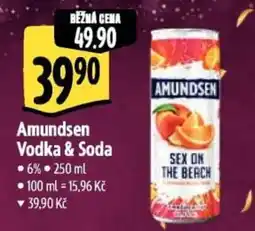 Albert Amundsen Vodka & Soda nabídka