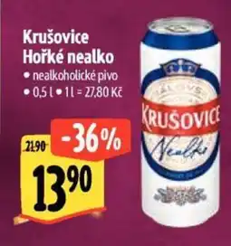 Albert Krušovice Hořké nealko nabídka