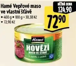 Albert Hamé Vepřové maso ve vlastní šťávě nabídka