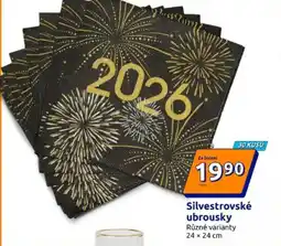 Action Silvestrovské ubrousky nabídka