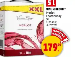 Penny Market Vinum regum Merlot, Chardonnay nabídka
