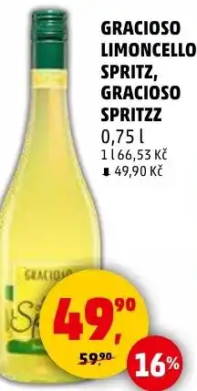 Penny Market Gracioso limoncello spritz, gracioso spritzz nabídka