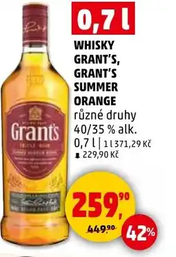 Penny Market Whisky grant's, grant's summer orange nabídka
