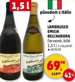 Penny Market Lambrusco emilia bell'aurora nabídka