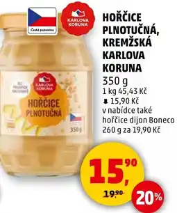 Penny Market Hořčice plnotučná, kremžská karlova koruna nabídka