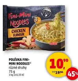 Penny Market Polévka fini- mini noodles nabídka