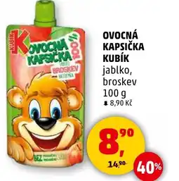 Penny Market Ovocná kapsička kubík jablko, broskev nabídka