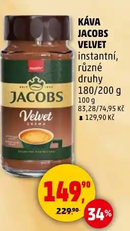 Penny Market Káva jacobs velvet instantní nabídka