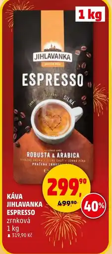 Penny Market Káva jihlavanka espresso zrnková nabídka