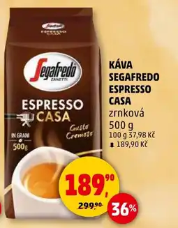 Penny Market Káva segafredo espresso casa zrnková nabídka