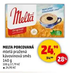 Penny Market Melta porcovaná mletá pražená kávovinová směs nabídka