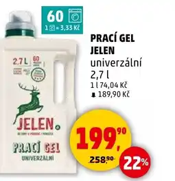 Penny Market Prací gel jelen univerzální nabídka