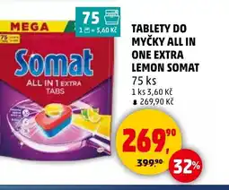 Penny Market Tablety do myčky all in one extra lemon somat nabídka