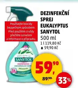 Penny Market Dezinfekční sprej eukalyptus sanytol nabídka
