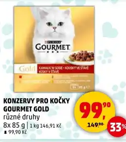 Penny Market Konzervy pro kočky gourmet gold nabídka