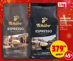 Penny Market Káva tchibo espresso style zrnková Milano, Sicilia nabídka
