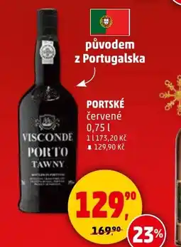 Penny Market Portské červené nabídka