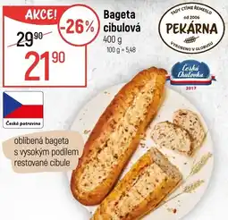 Globus Bageta cibulová nabídka
