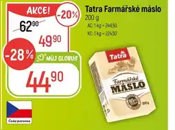 Globus Tatra Farmářské máslo nabídka