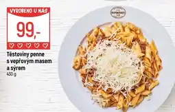 Globus Těstoviny penne s vepřovým masem a sýrem nabídka
