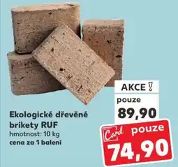 Kaufland Ekologické dřevěné brikety RUF nabídka