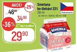 Globus Smetana ke šlehání 33% nabídka