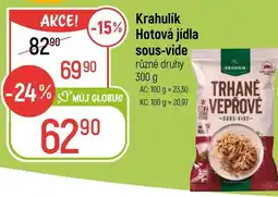 Globus Krahulík Hotová jídla sous-vide nabídka