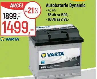 Globus VARTA Autobaterie Dynamic nabídka