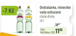 Globus Ondrášovka, minerální voda ochucená nabídka