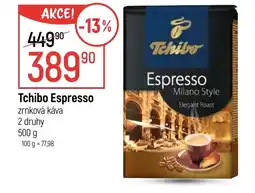 Globus Tchibo Espresso zrnková káva nabídka