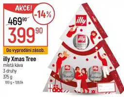 Globus Illy Xmas Tree mletá káva nabídka