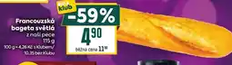 Billa Francouzská bageta světlá nabídka
