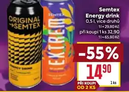 Billa Semtex Energy drink nabídka