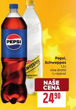 Billa Pepsi, Schweppes nabídka