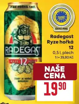Billa Radegast Ryze hořká 12 nabídka