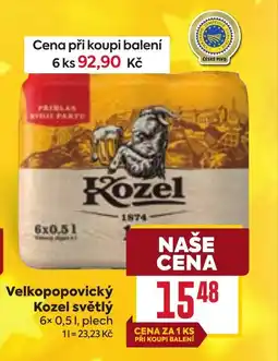 Billa Velkopopovický Kozel světlý nabídka