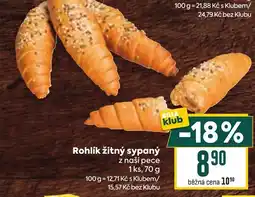 Billa Rohlík žitný sypaný nabídka