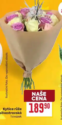 Billa Kytice růže silvestrovská nabídka