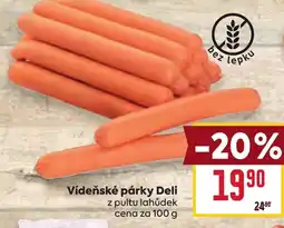 Billa Vídeňské párky Deli nabídka