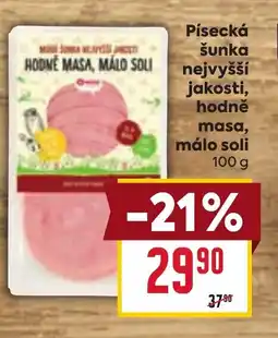 Billa Písecká šunka nejvyšší jakosti, hodně masa, málo soli nabídka