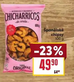 Billa Španělské chipsy nabídka