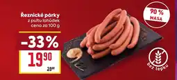 Billa Řeznické párky nabídka