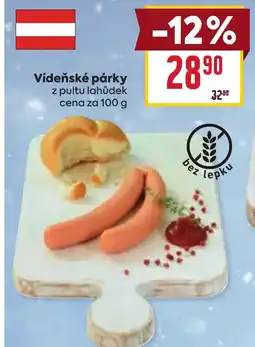 Billa Vídeňské párky nabídka