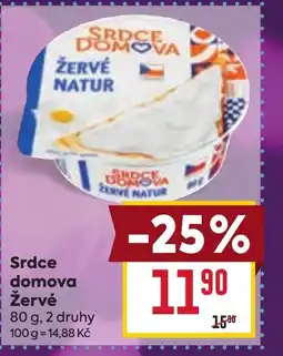 Billa Srdce domova Žervé nabídka